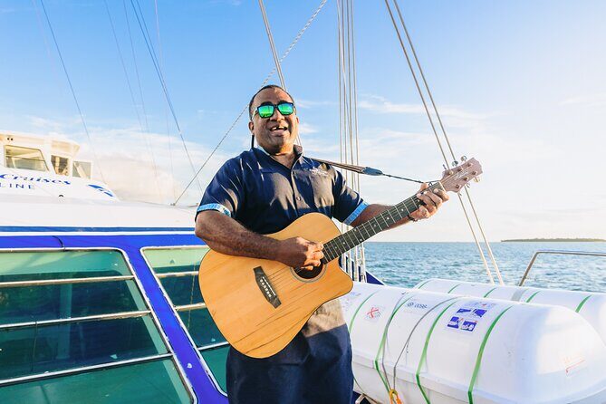 Captain Cook Cruises Fiji - Sunset Dinner Cruise - The Fijian cultural show: music, dancing, and host energy