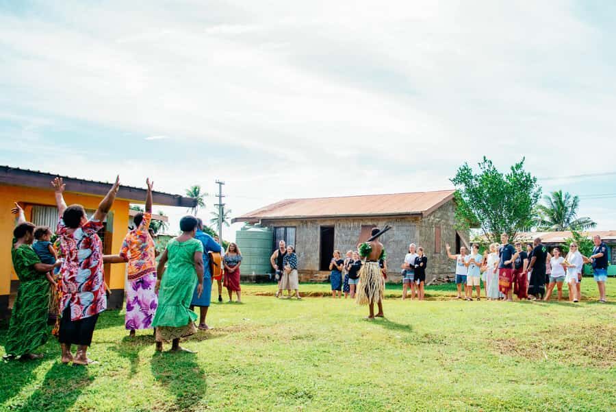 Fiji: Day and Night Combo Tour - Vusama Village in the Morning: Kava, Craft Demonstrations, and Village Life