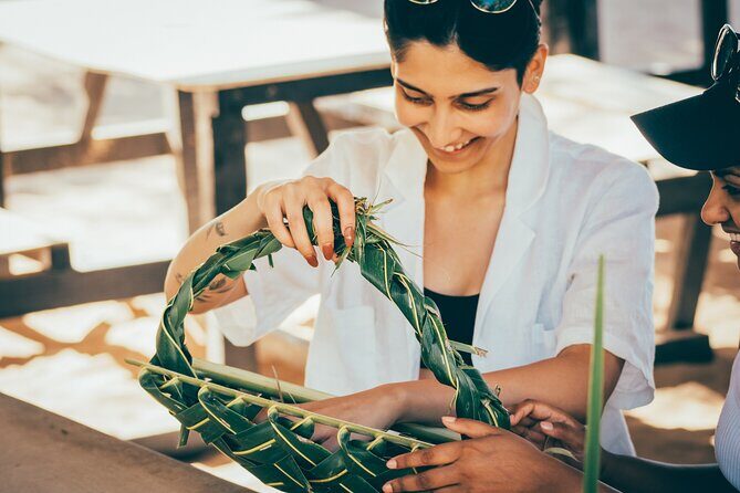 Full Day Cultural Island Tour with Lunch & Cruise - Coconut climbing and hermit crab racing: playful, very island