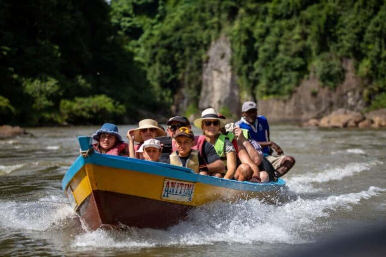 Viti Levu: River Tubing in Fiji - How the day flows: hotel pickup to longboat, waterfall, then tubing